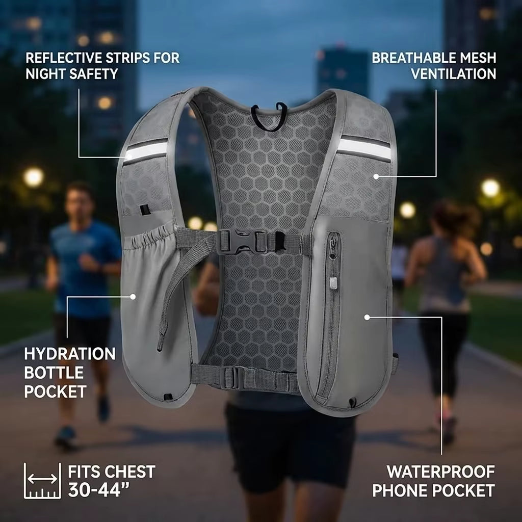 NSC LightWeight Reflective Running Vest